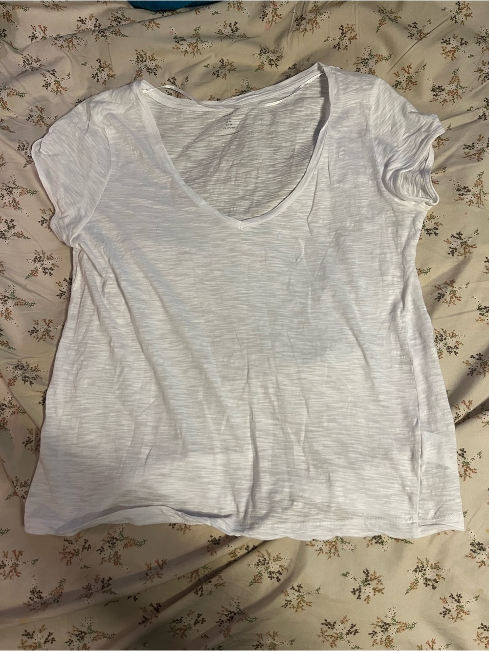 white basics v-neck tee!!